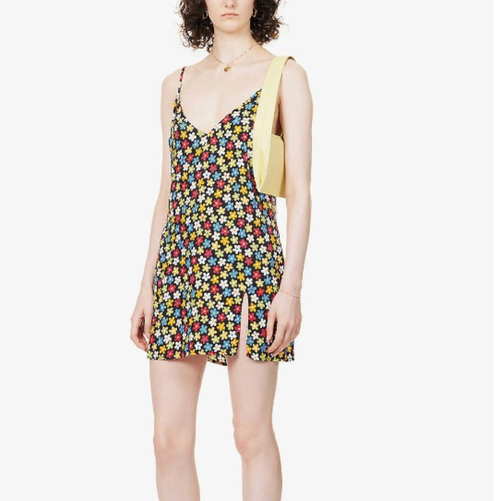 Reformation Marlowe Danica Flower Power Mini Dress